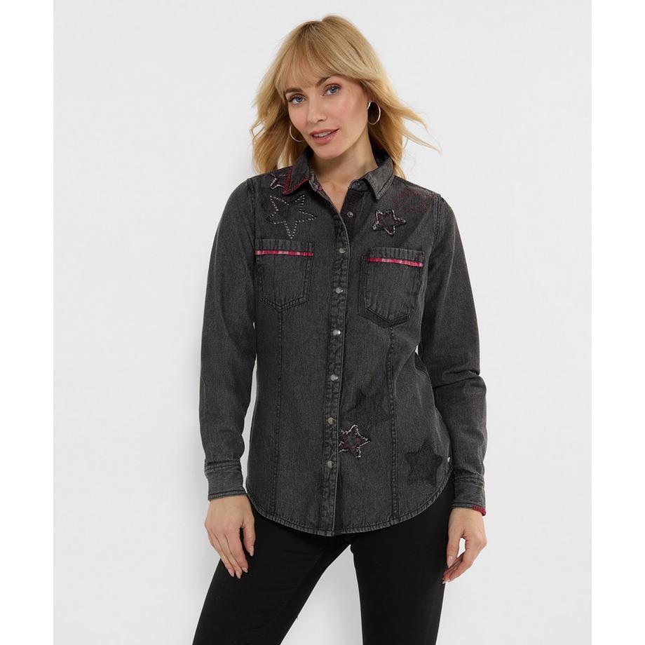 Joe Browns Chemise en Jean à Étoiles Brodées  