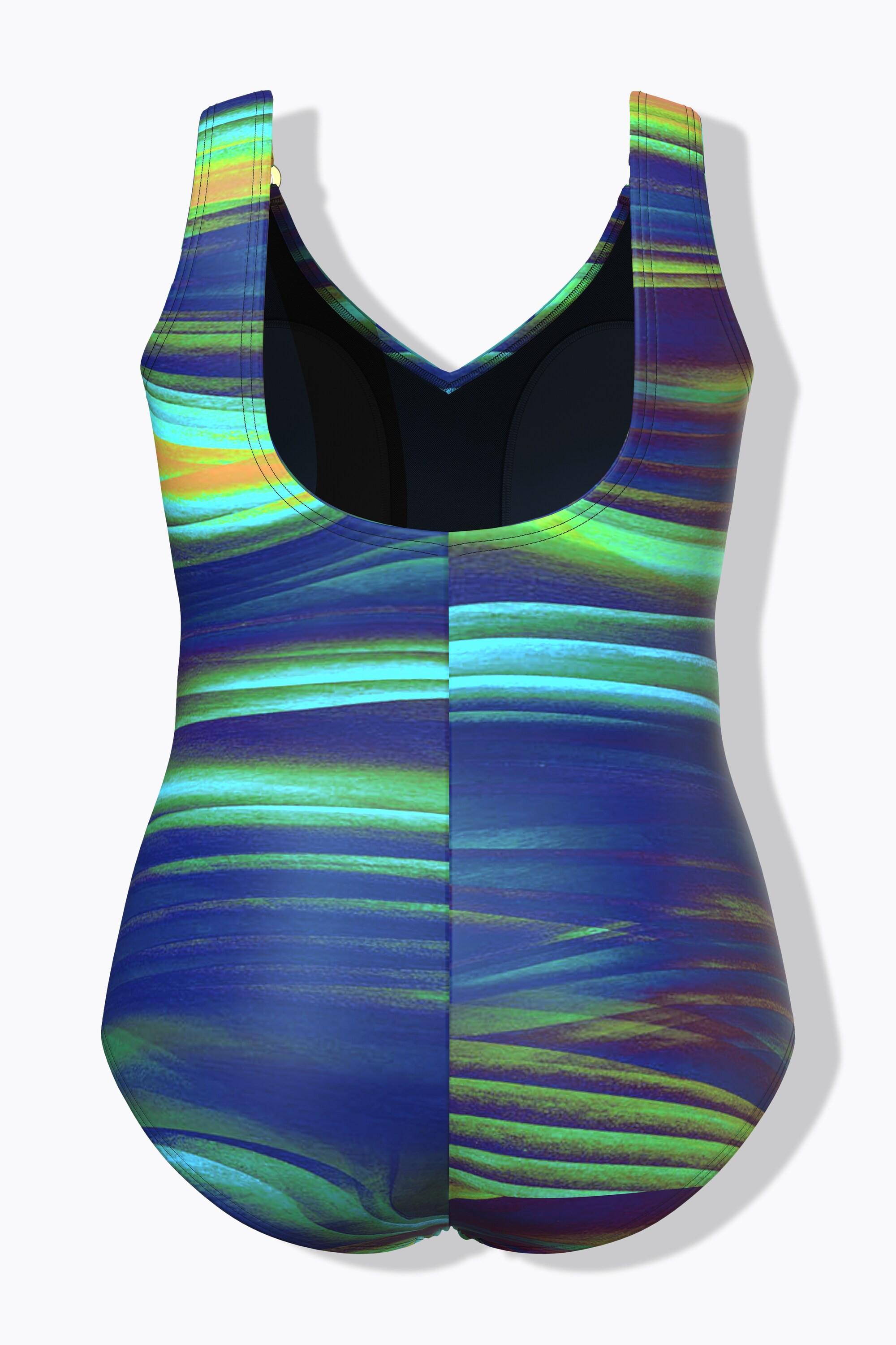 Ulla Popken Costume da bagno Drappeggio Coppe Morbide Riciclato  