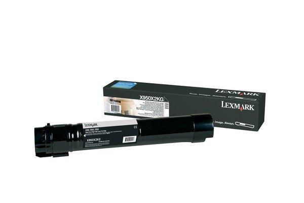 Lexmark  LEXMARK Toner-Modul EHY schwarz X950X2KG X950 38'000 Seiten 