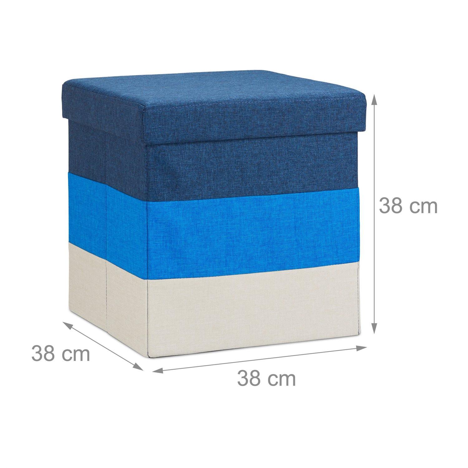 B2X Sgabello imbottito con strisce colorate  