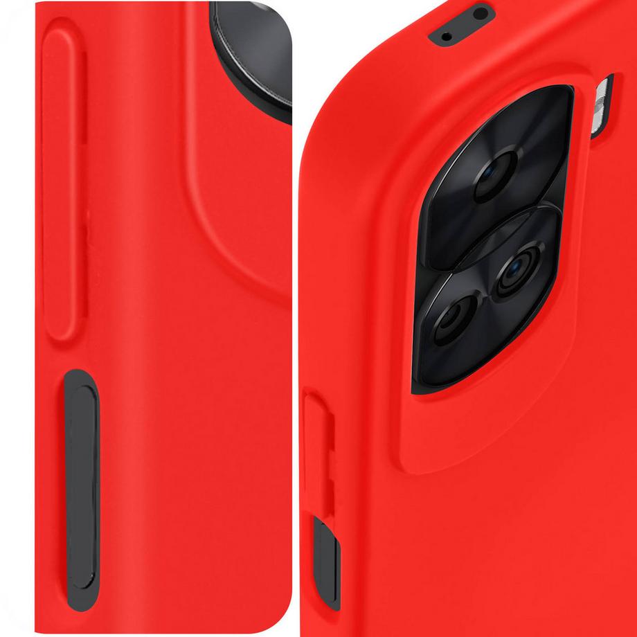 Avizar  Coque Soft Touch Honor 90 Lite, Rouge 