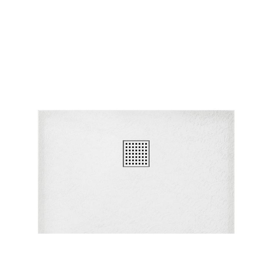 Vente-unique Aufsatz- oder Einbauduschtasse - Kunstharz - Weiß - 120 x 90 cm - MIRNOSA  