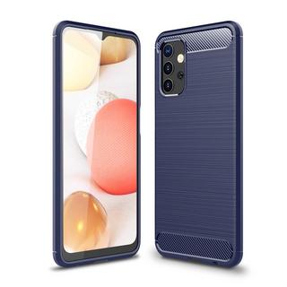 Cover-Discount  Galaxy A32 5G - Metall Carbon Look Gummi Hülle 