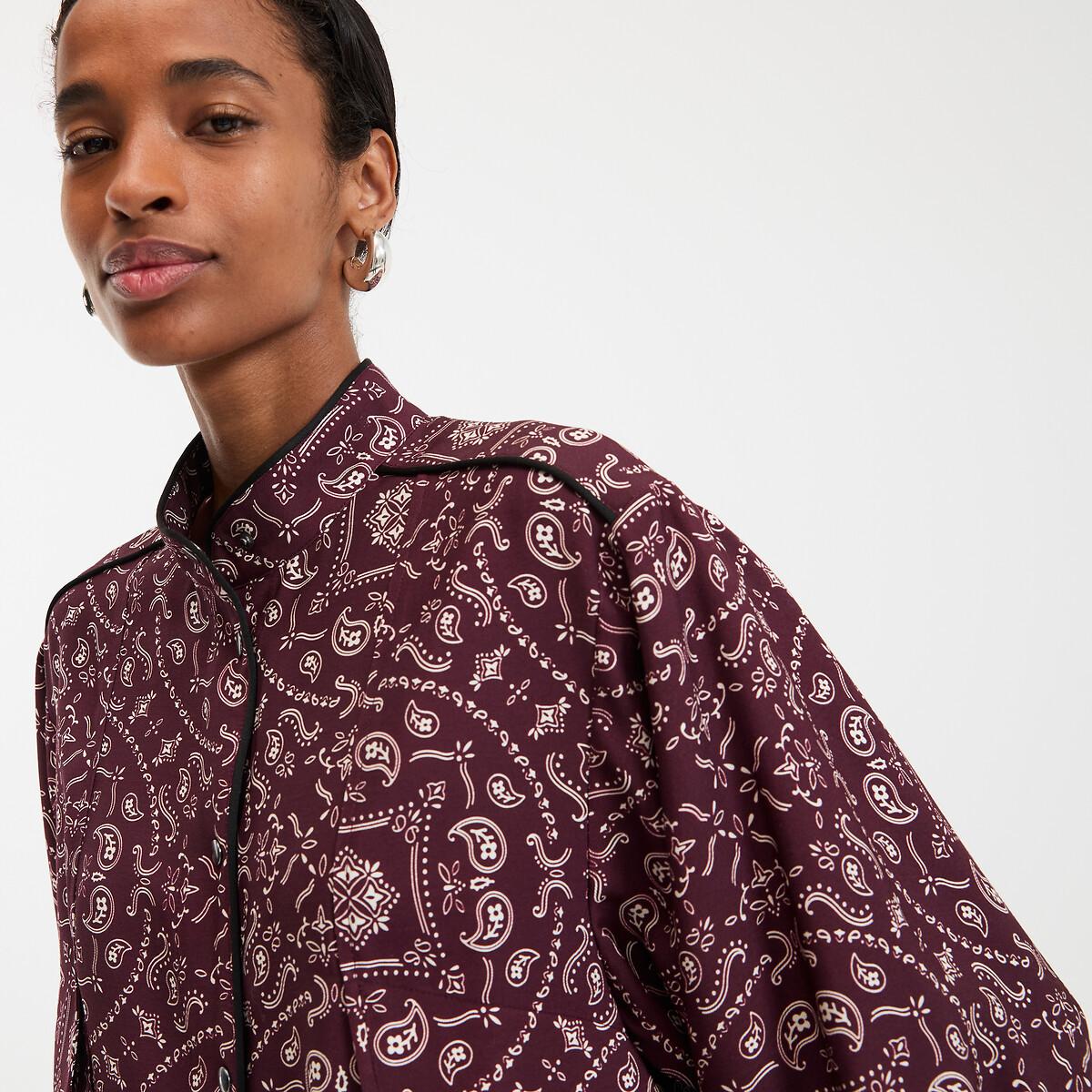 La Redoute Collections Hemd Stehkragen Paisleymuster  