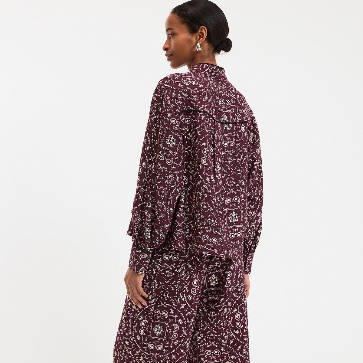 La Redoute Collections Hemd Stehkragen Paisleymuster  