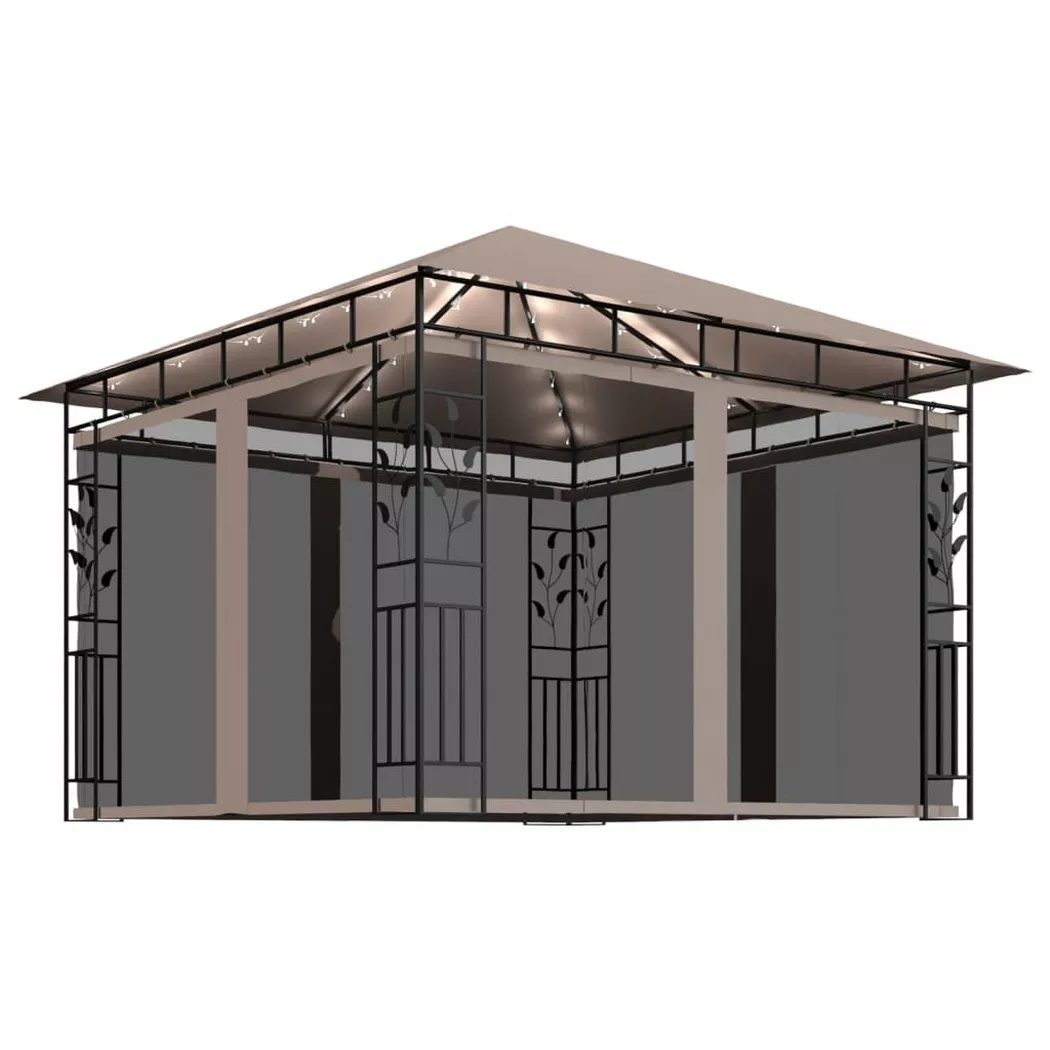 VidaXL - Gartenpavillon gewebe, One Size, Beige