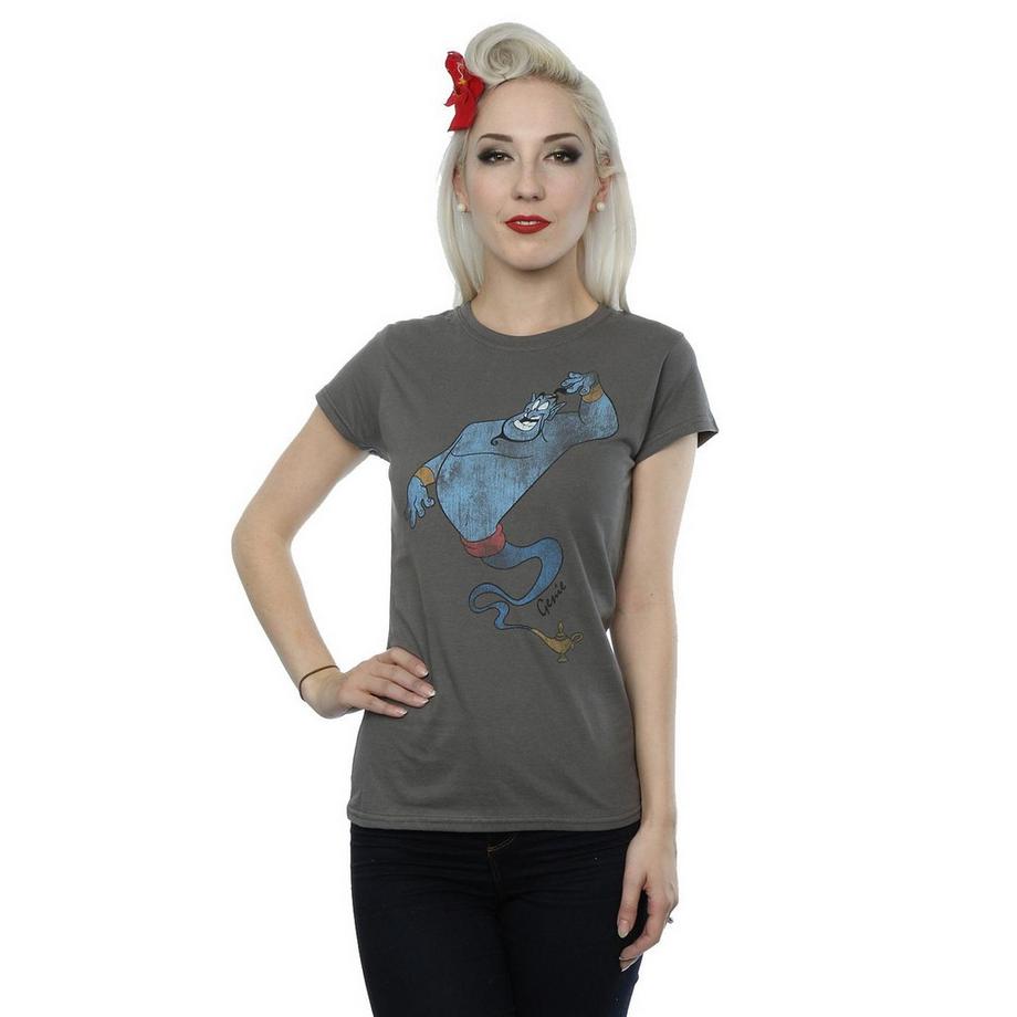 Aladdin Genie Print Kurzarm T-Shirt  