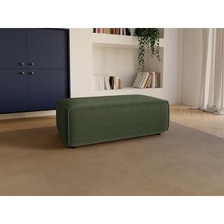 Vente-unique Hocker - Strukturstoff - Grün - AMELIA  