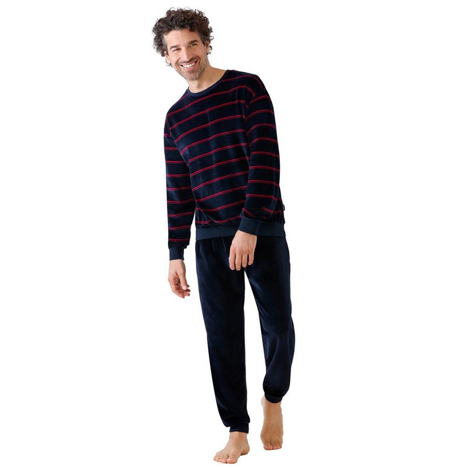 hajo Bequem sitzender gestreifter Pyjama  