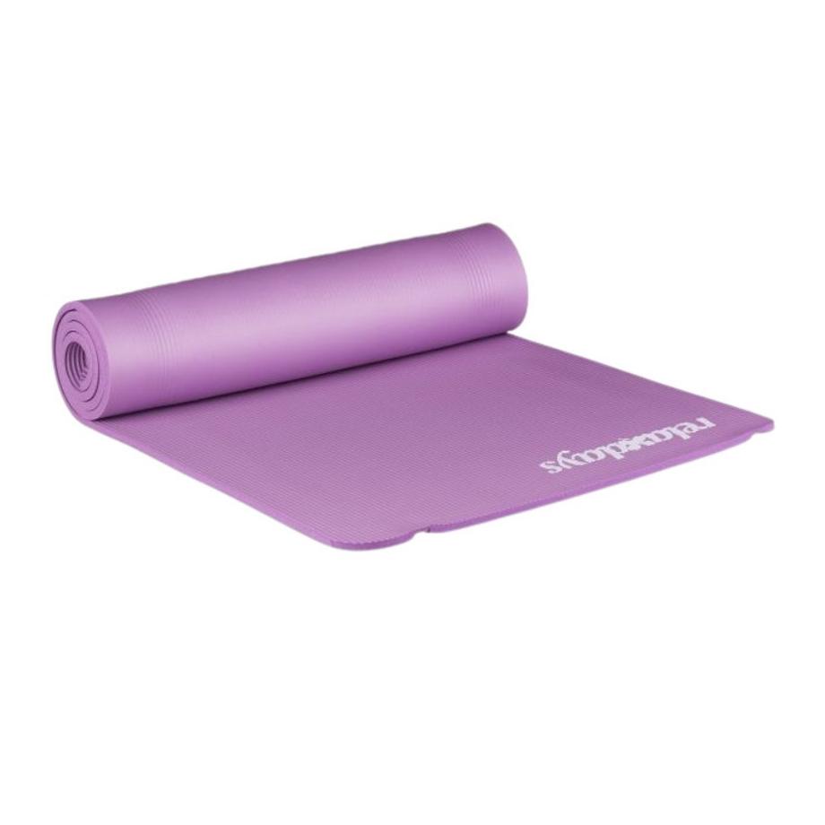 B2X  Tapis de yoga de 1 cm d'épaisseur de couleur unie 