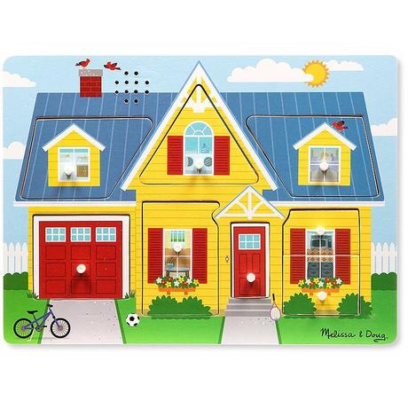 Melissa & Doug  Puzzle Rund ums Haus mit Sound (8Teile) 