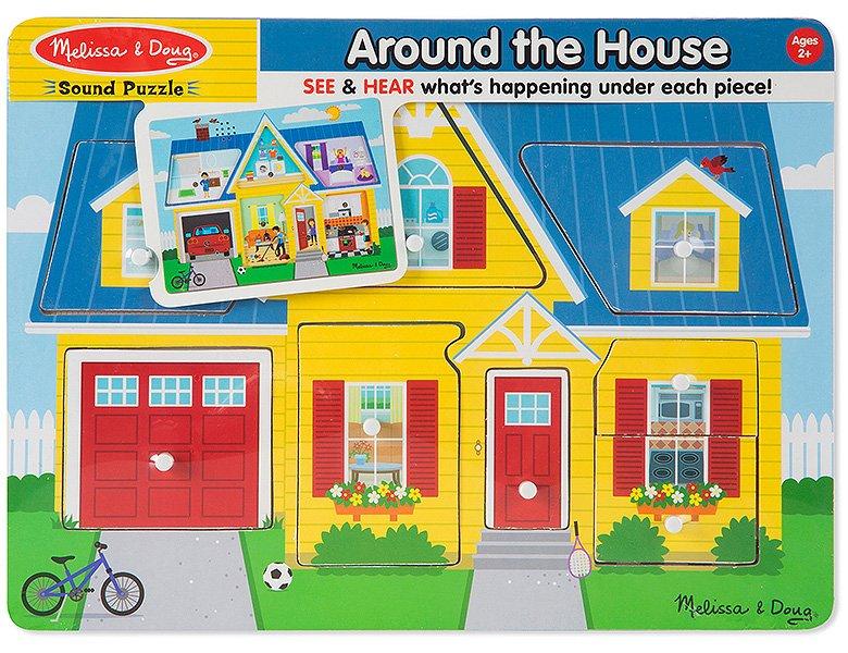 Melissa & Doug  Puzzle Rund ums Haus mit Sound (8Teile) 