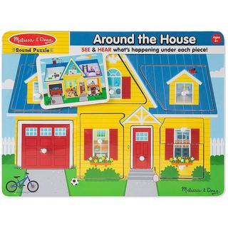 Melissa & Doug  Puzzle Rund ums Haus mit Sound (8Teile) 