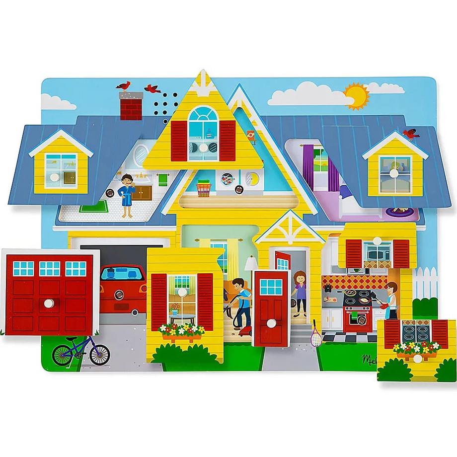 Melissa & Doug  Puzzle Rund ums Haus mit Sound (8Teile) 