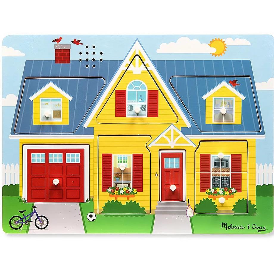 Melissa & Doug  Puzzle Rund ums Haus mit Sound (8Teile) 