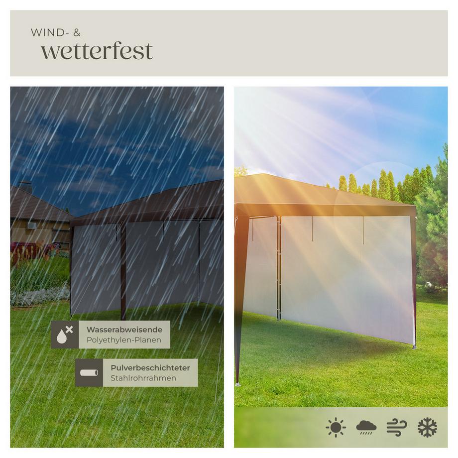 Tectake Pavillon ALMCHALET emboîtable  