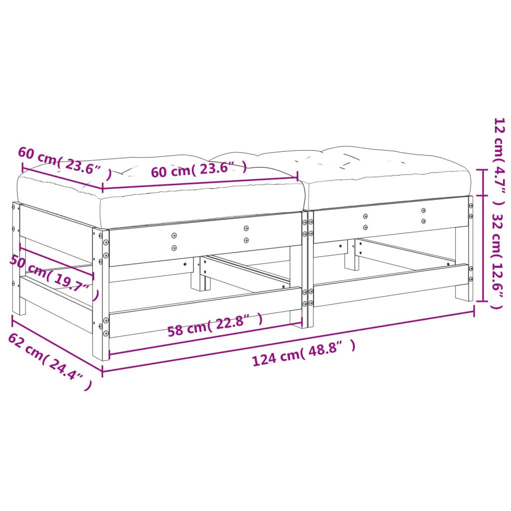 VidaXL Gartenhocker holz  