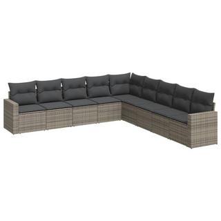 VidaXL set divano da giardino Polirattan  