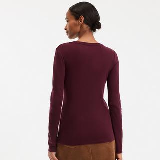 La Redoute Collections Langarm Rundhals Shirt  