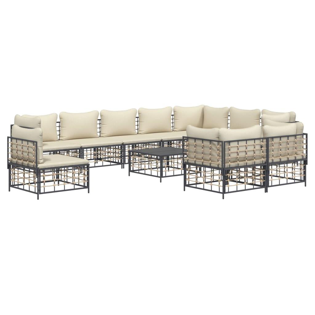 VidaXL Garten lounge set poly-rattan  