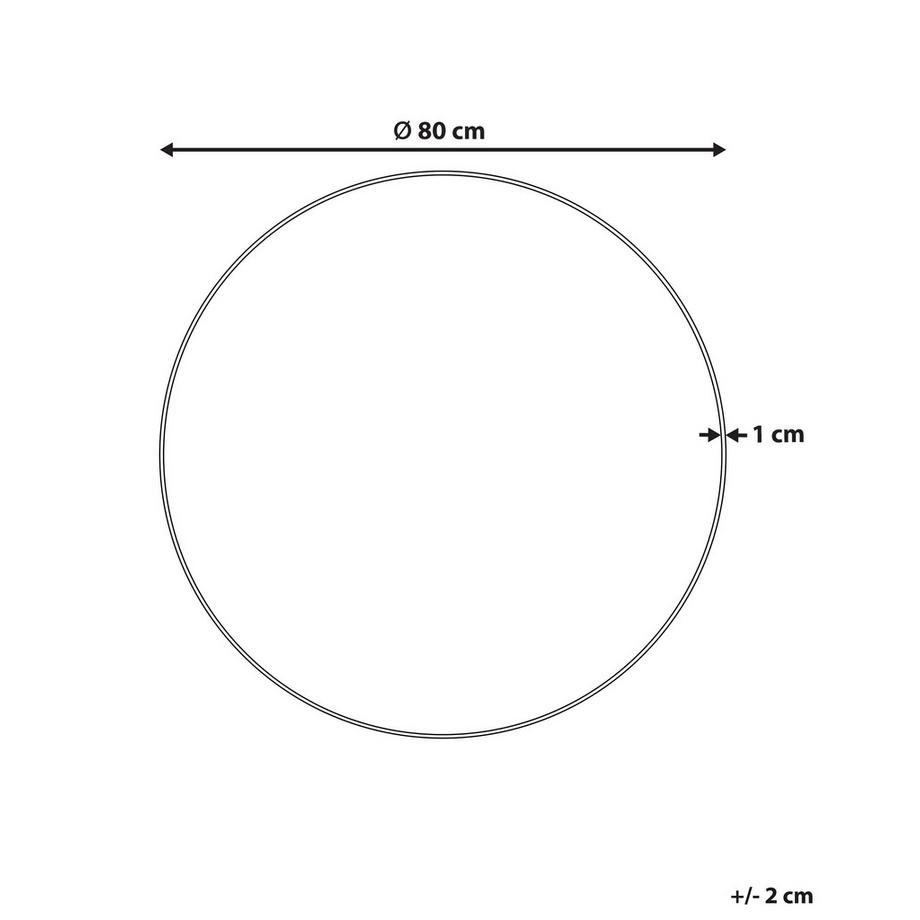 Beliani Miroir en Aluminium  ANNEMASSE  