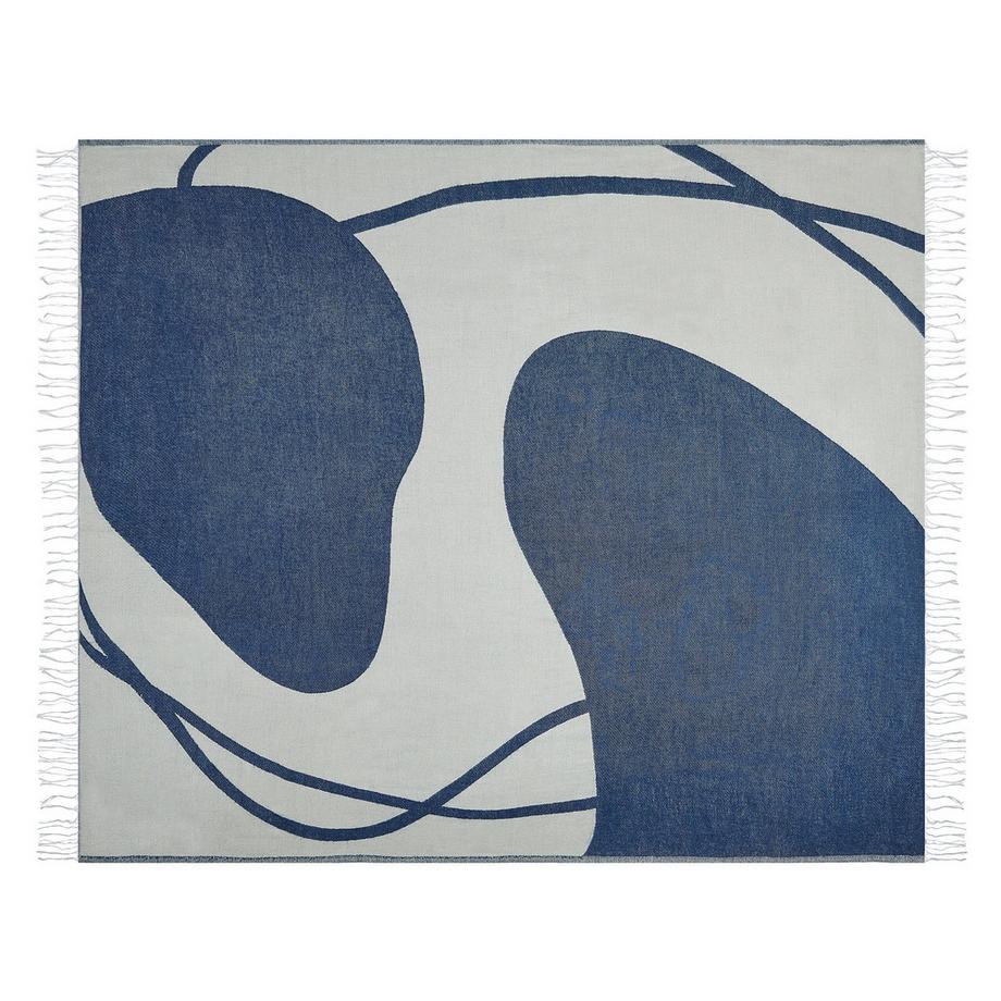 Beliani HAPREK Boho Acryl Kuscheldecke  