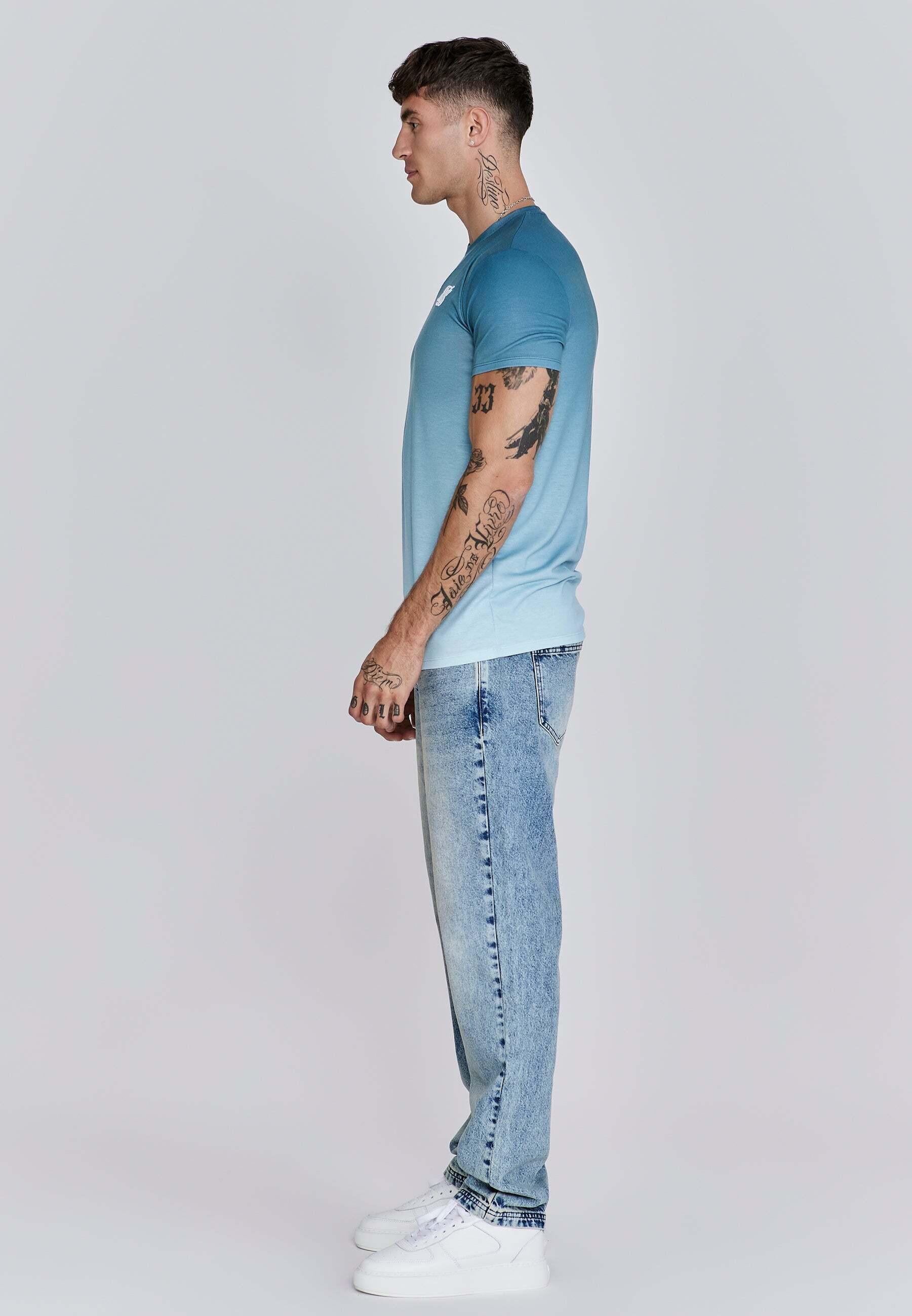 Sik Silk T-Shirt Ombre Maniche Corte  