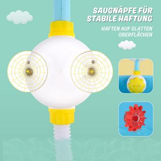 Activity-board  Badespielzeug, Badewannenspielzeugset mit Wasserdusche, Kugelbahn, Angelspiel, schwimmendes Spritzspielzeug 