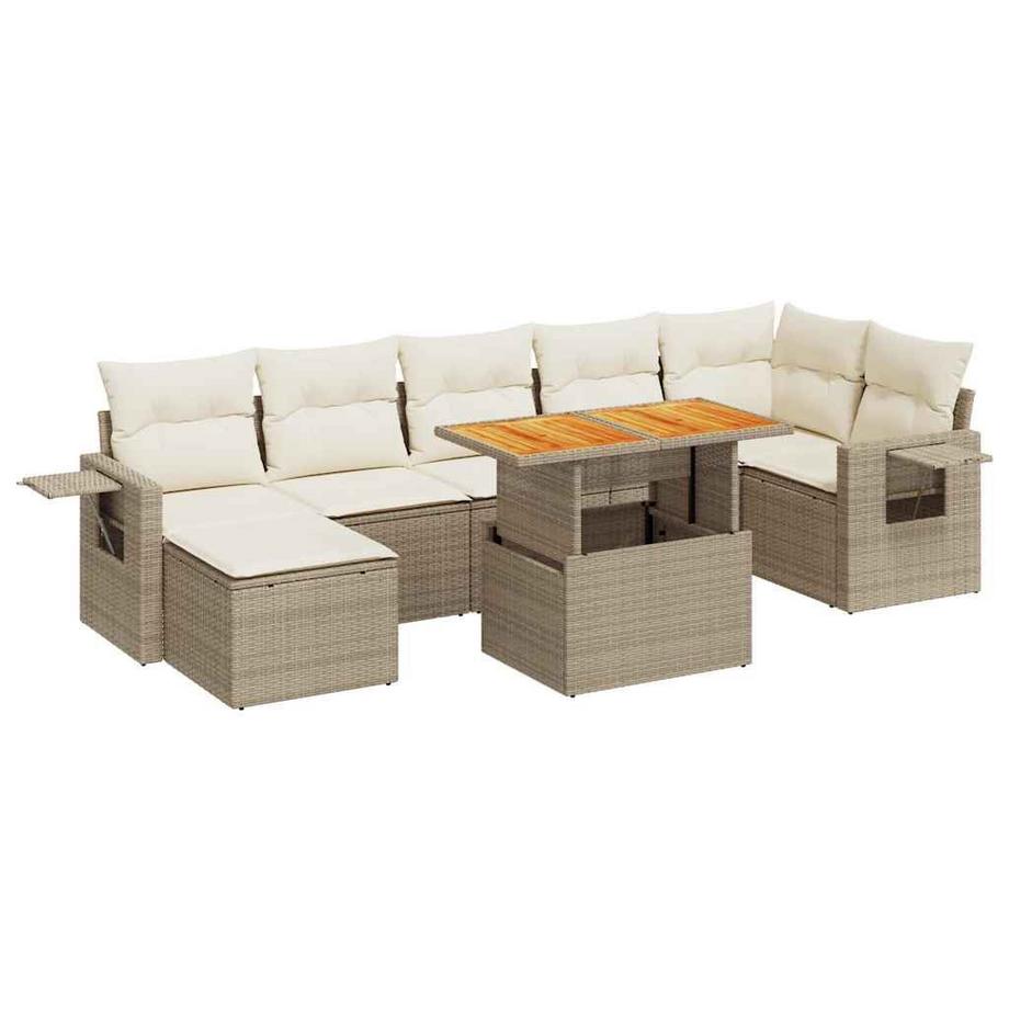 Ensemble de canapés de jardin rotin synthétique