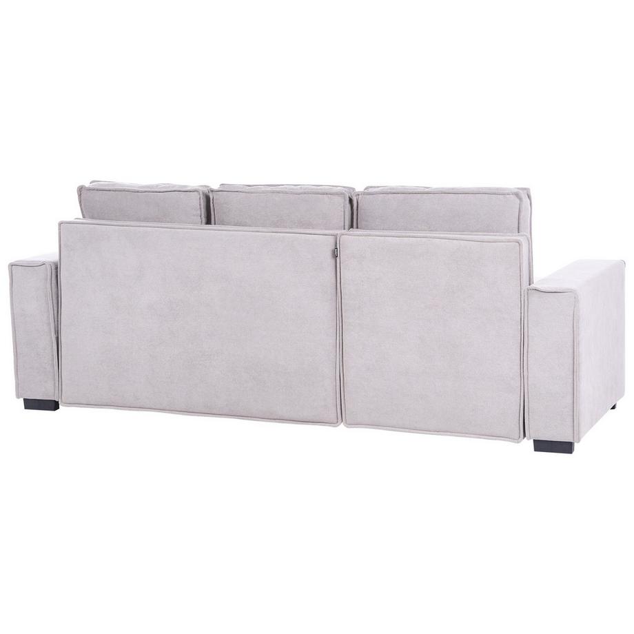 Beliani Canapé d'angle en Tissu  EDANE  