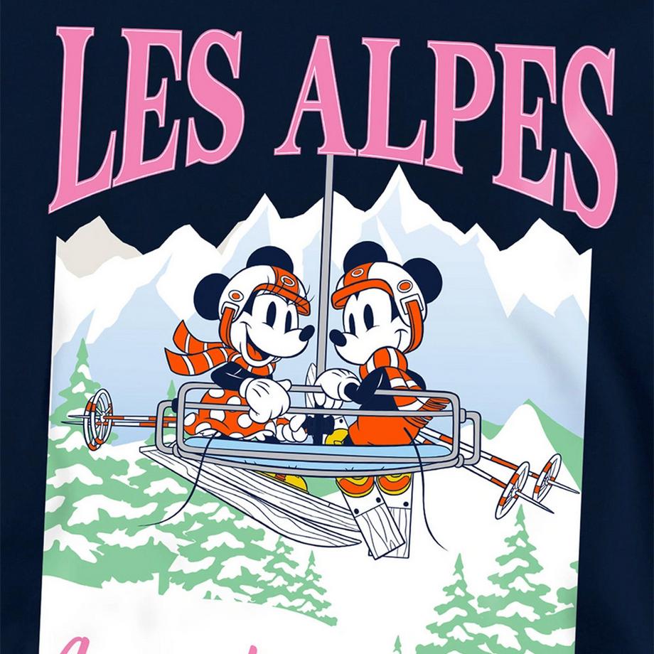 Disney  Sweat À Capuche Motif Mickey Mouse Les Alpes 