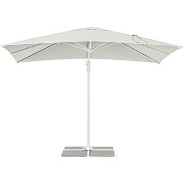 Parapluie cantilever Eden 200x300 blanc naturel