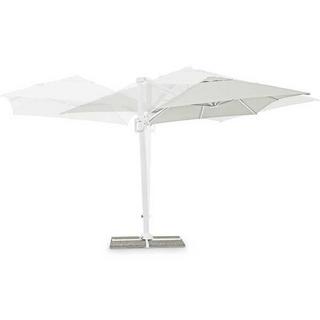 mutoni Parapluie cantilever Eden 200x300 blanc naturel  