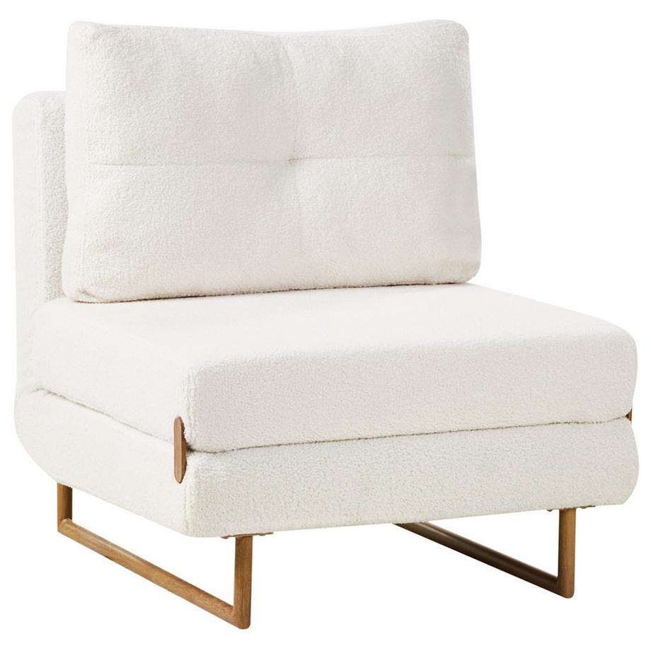Beliani Einzelsofa en Bouclé Minimaliste JERSLEV  