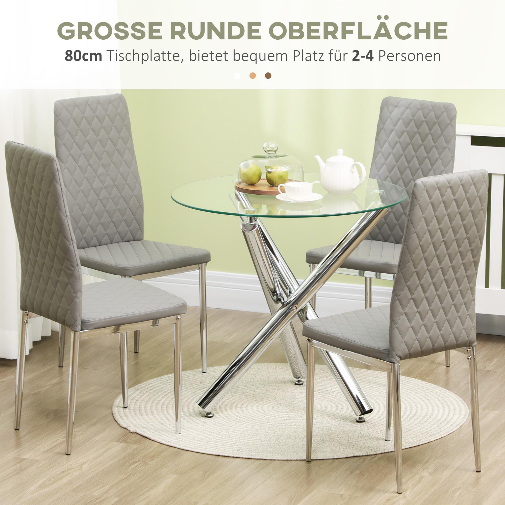 HOMCOM Table à manger  