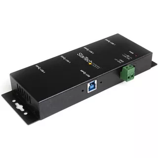 STARTECH.COM  StarTech.com 4 Port USB 3.0 Hub - 5Gbps - Industrieller USB-A Hub aus Metall mit ESD und Überspannungsschutz - HutschienenWandTischmontage möglich - TAA KONFORM - USB Expander Hub 