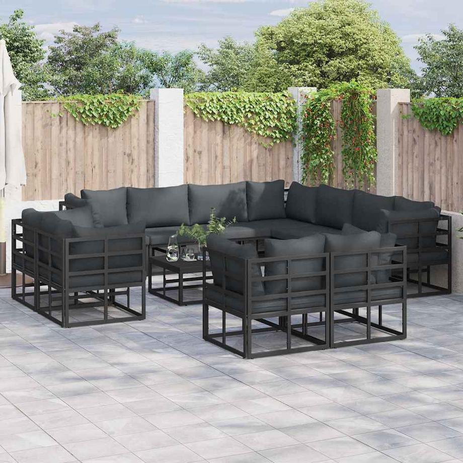 VidaXL Canapé de jardin aluminium  