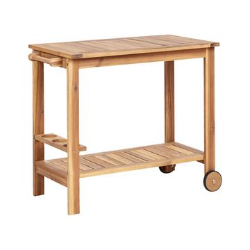 Outdoor Servierwagen aus FSC® zertifiziertes Akazienholz Rustikal SASSARI II