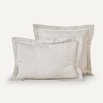 Taie d'oreiller en lin lavé