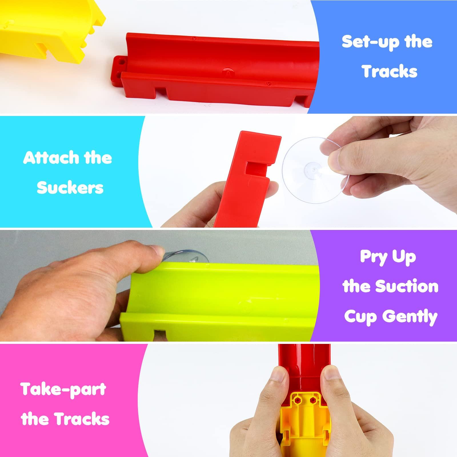 Activity-board  Badespielzeug Badewannenspielzeug Kinderspielzeug ,Murmelbahn Badewanne Wasserspielzeug Kinder mit Saugnäpfen 