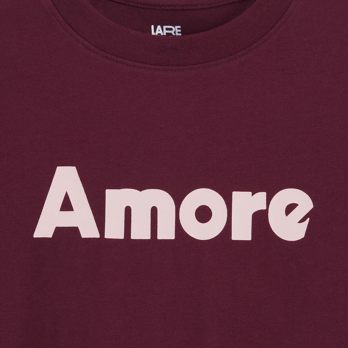 La Redoute Collections  Langarmshirt mit Aufdruck Amore 