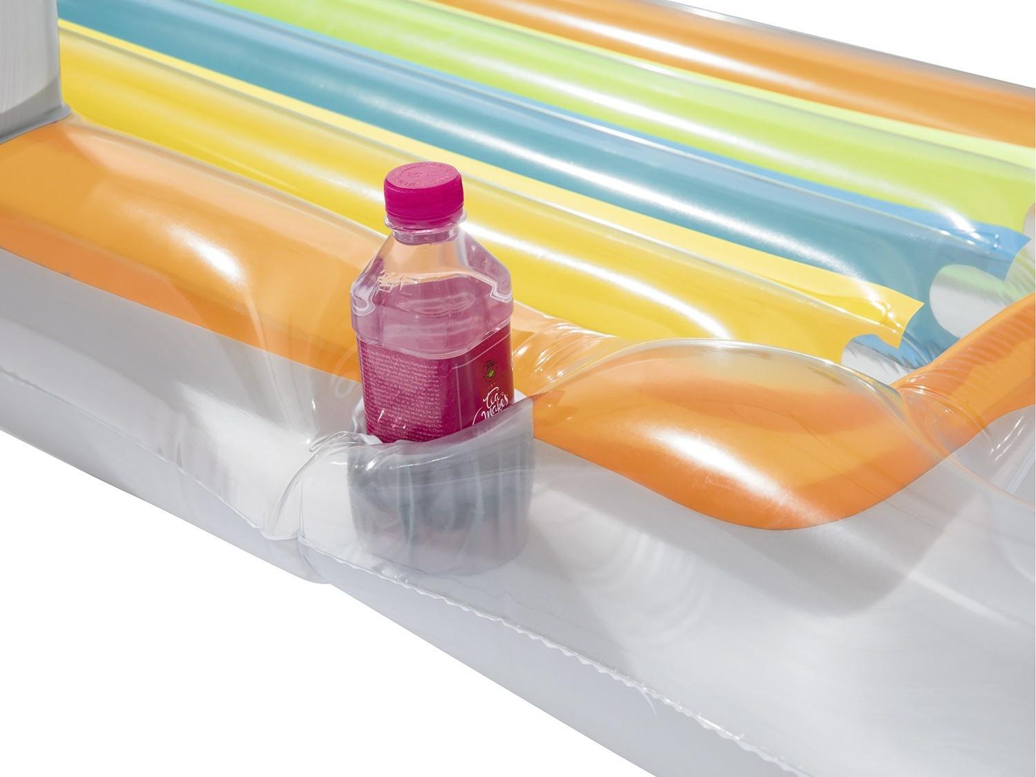 B2X  Aufblasbare Matratze, Sessel, Liegestuhl 161 x 84 cm Bestway 43028 Silber 