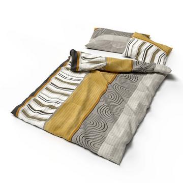 Lotus Bettwäsche Seersucker Rainald gelb