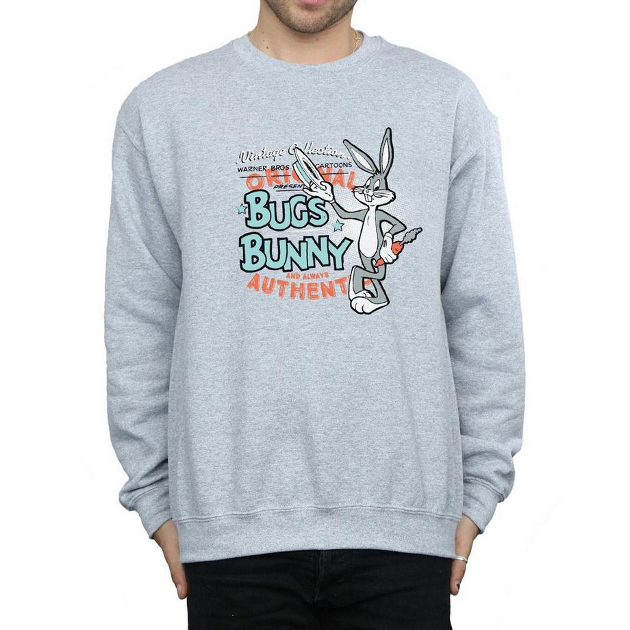 LOONEY TUNES Bugs Bunny Felpa Logo Vintage  