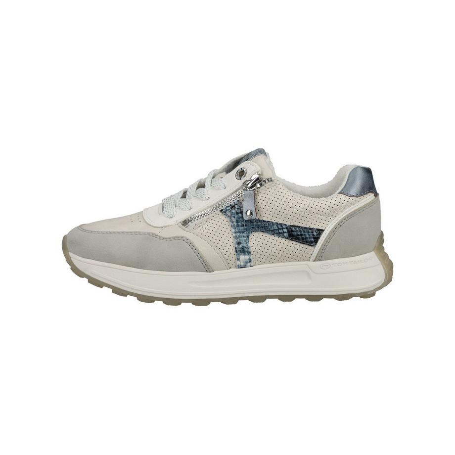 TOM TAILOR Sneaker avec Fermeture Éclair Latérale et Détails Perforés  