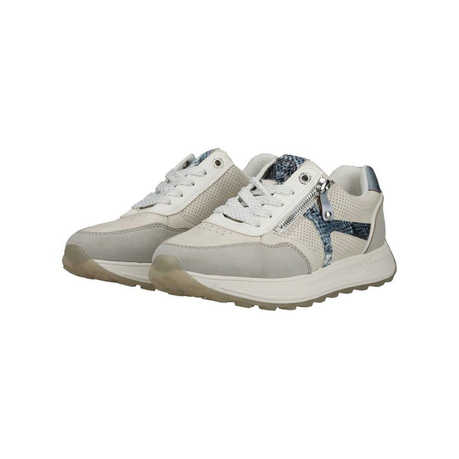 TOM TAILOR Sneaker avec Fermeture Éclair Latérale et Détails Perforés  
