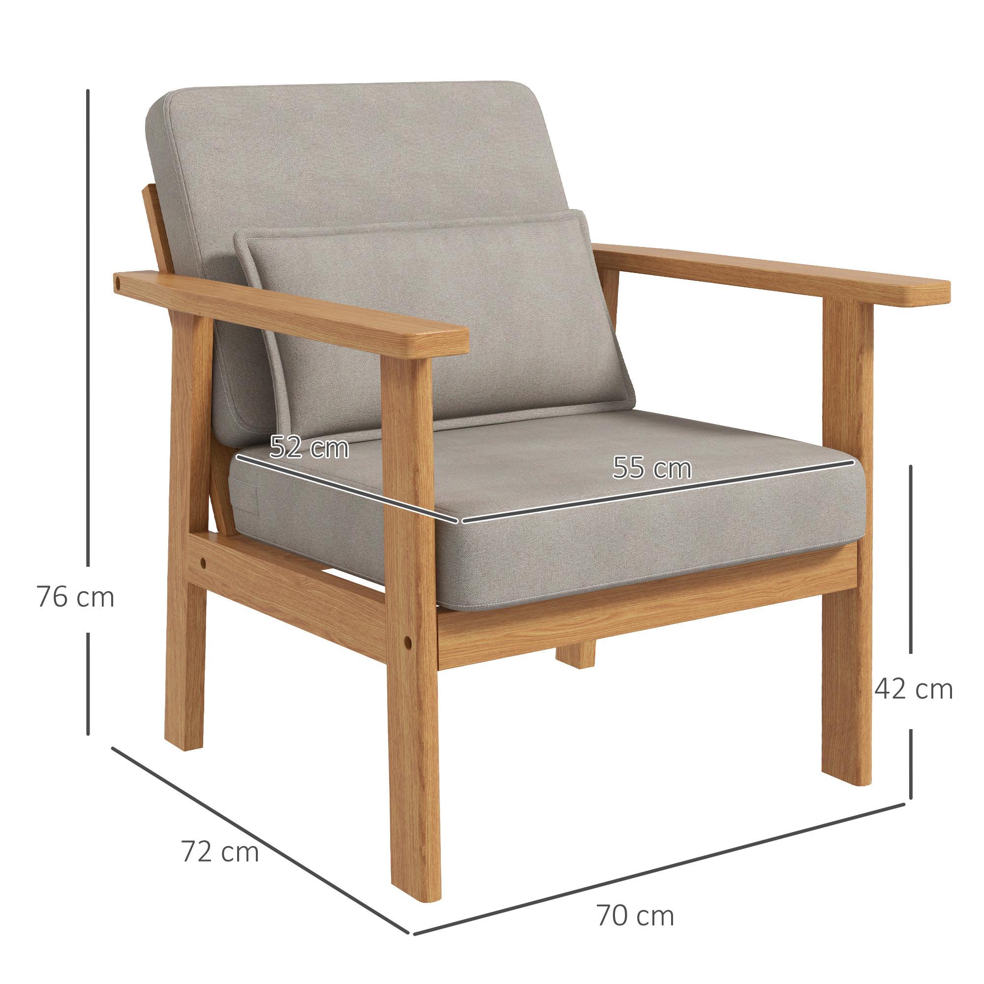 HOMCOM Chaise rembourrée  