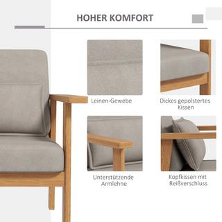 HOMCOM Chaise rembourrée  