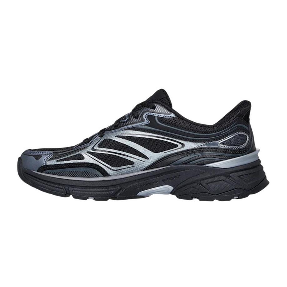 SKECHERS Baskets en Maille avec Insert Métallique  