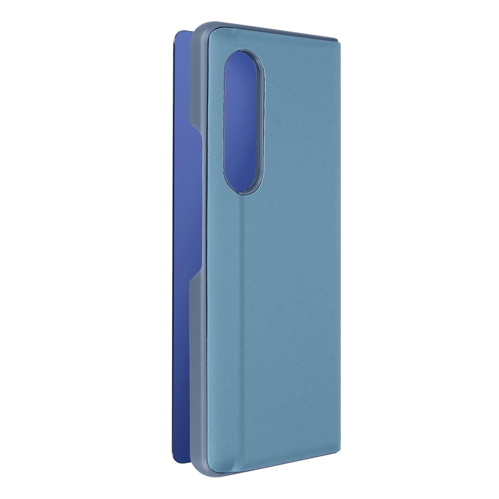 Avizar  Coque Clear View Samsung Z Fold 3 Bleu 